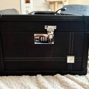 Diane Von Furstenberg Vintage 1990’s Black Velvet Train Case